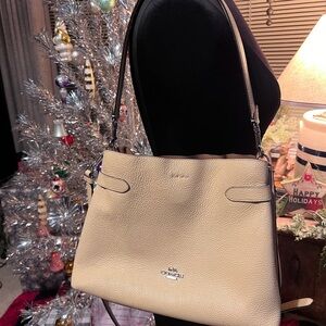 Coach Hanna Leather Shoulder Bag